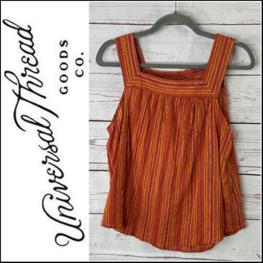 Universal Thread Striped Square Neck Tank